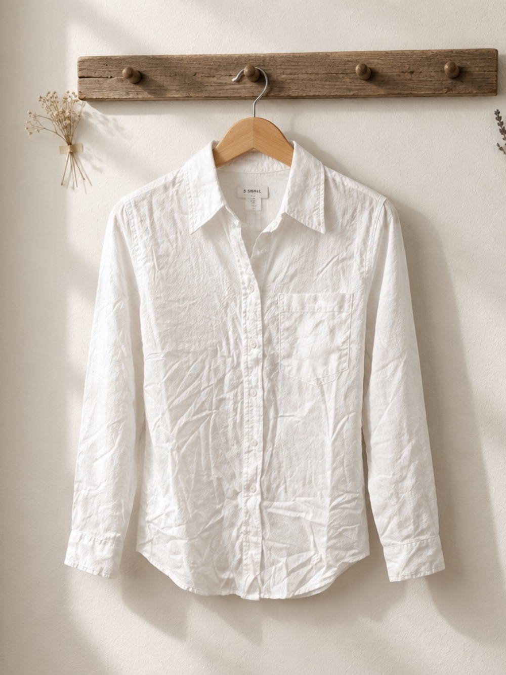 GAP White Button-Down Shirt